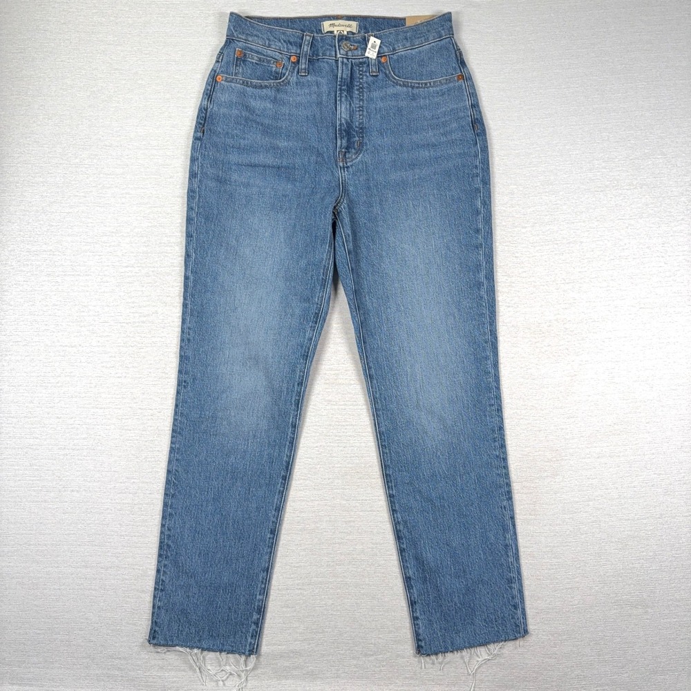 Madewell The Perfect Vintage Jeans Womens 27x27 Blue Cotton Hemp Stretch NEW